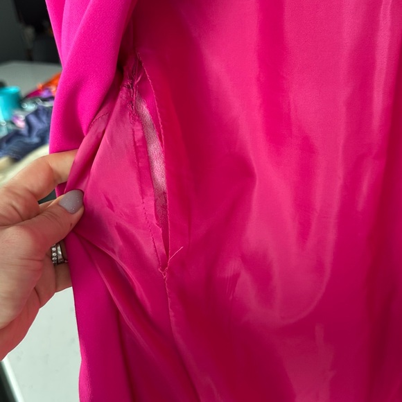 Oasis Fuchsia Blazer and Pants Set - Picture 4 of 13